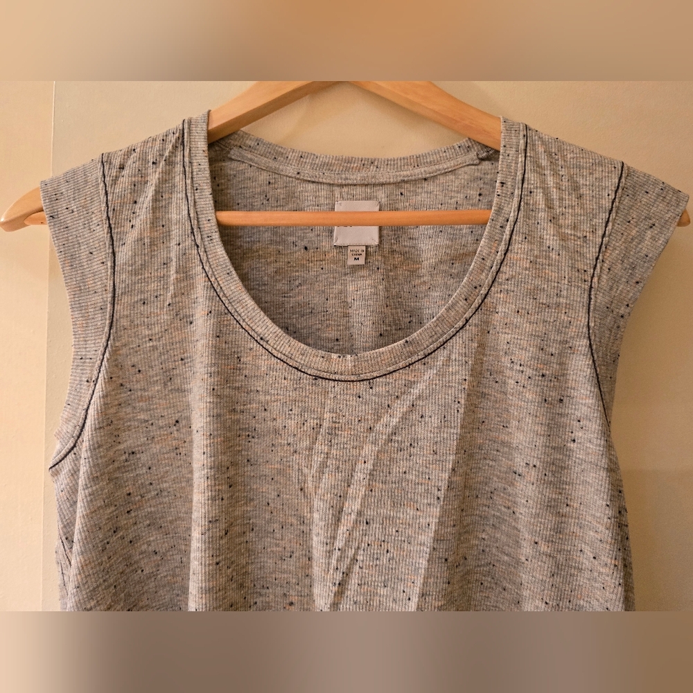 NWT Nic+ Zoe speckled knit cardigan and sleeveless scoop set - Picture 7 of 16